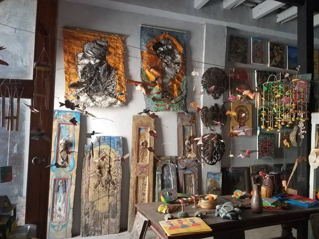 Atelier d'artisans à Jacmel, Haïti