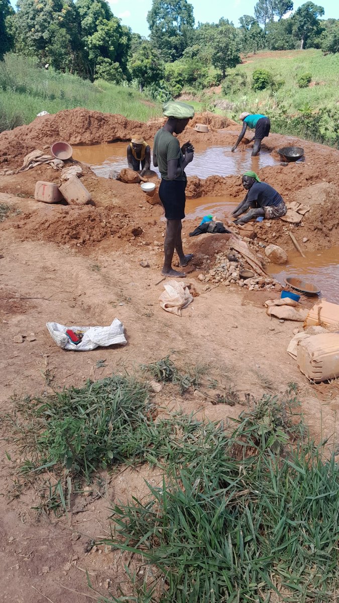 Site de minage artisanal en Haïti